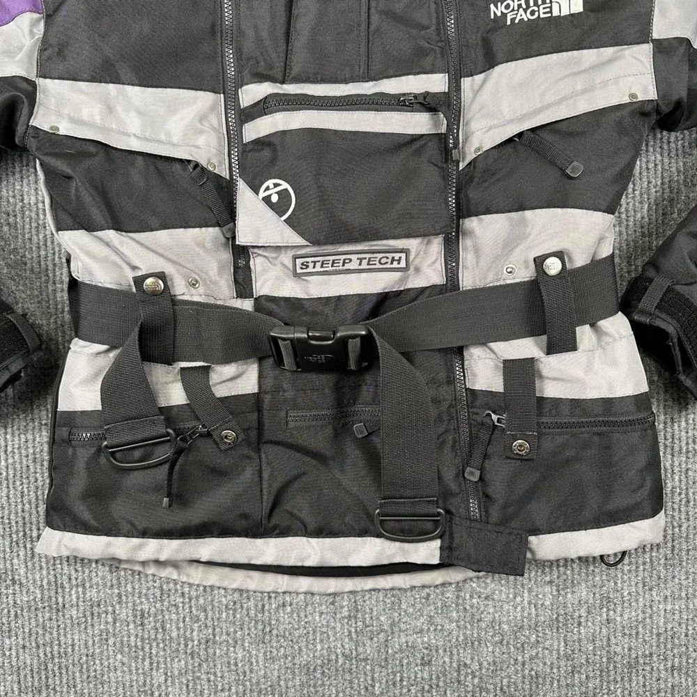 The North Face Steep Tech Scot Schmidt Ski Jacket Mens Small‎ Black Gray Purple